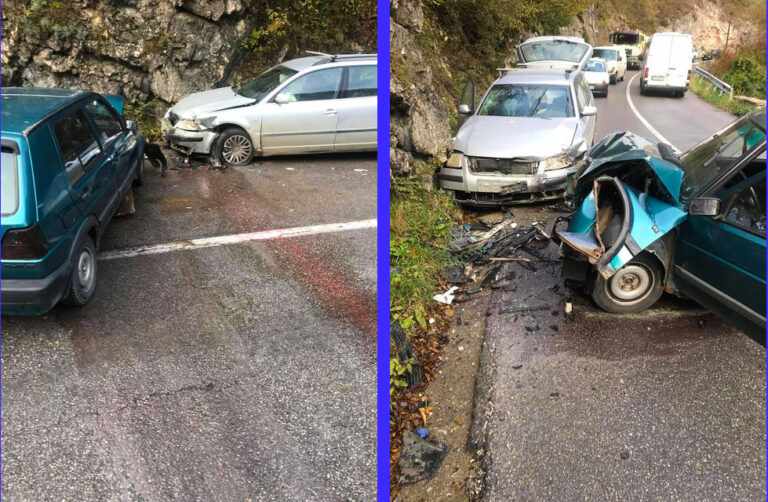 Aksident trafiku në rrugën Prizren-Reçan në afërsi të tunelit