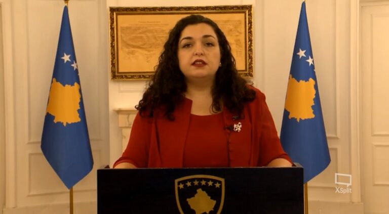 Vjosa Osmani si u.d e Presidentes, iu adresohet për herë të parë qytetarëve