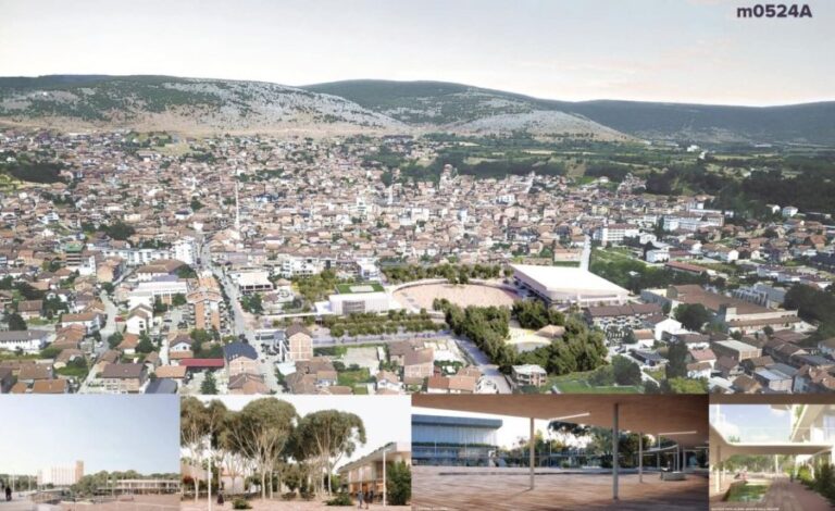 Shpallet dizajni fitues për sheshin qendror të Rahovecit