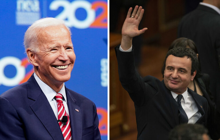Kurti e uron Biden përmes një letre: Aleatët tuaj do shikojnë drejtimin dhe udhëzimin tuaj