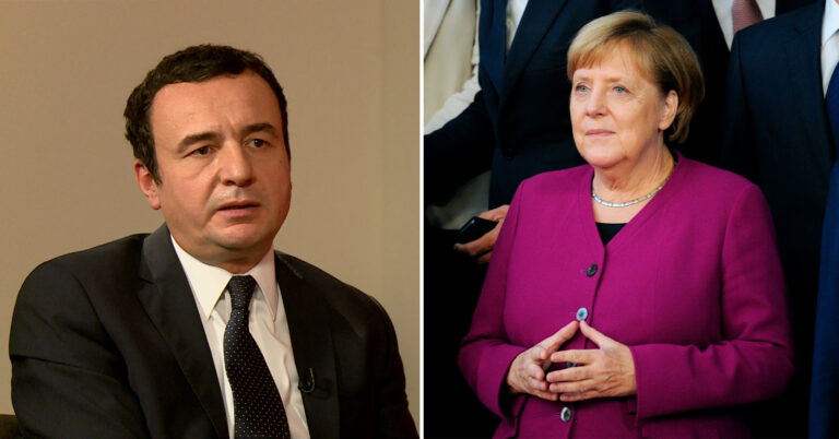 Merkel i shkruan letër Kurtit: Dialogu kërkon vëmendjen tuaj