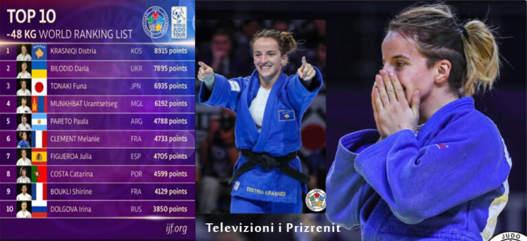 Distria Krasniqi, xhudistja më e mirë në botë në kategorinë e saj