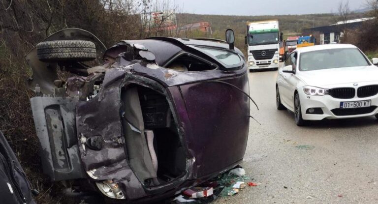Dy të lënduar në aksidentin në Dollc të Klinës, Policia jep detaje