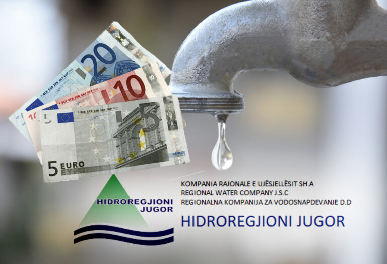 Hidroregjioni Jugor: Kryeni pagesat obligative kundrejtë ujit të shpenzuar!