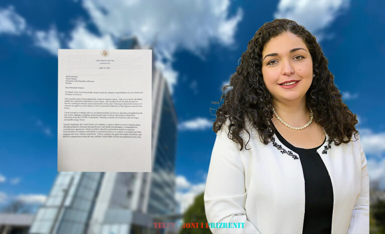 Letra që presidenti Biden i ka dërguar Vjosa Osmanit