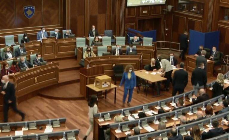 Albena Reshitaj në sallë, voton për zgjedhjen e presidentit