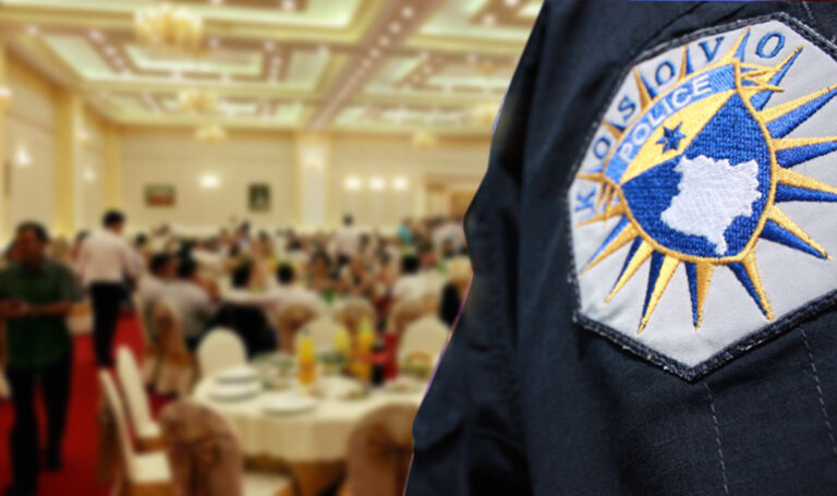 Policia kontrollon zbatimin e masave anti-covid në sallonet e dasmave në Prizren