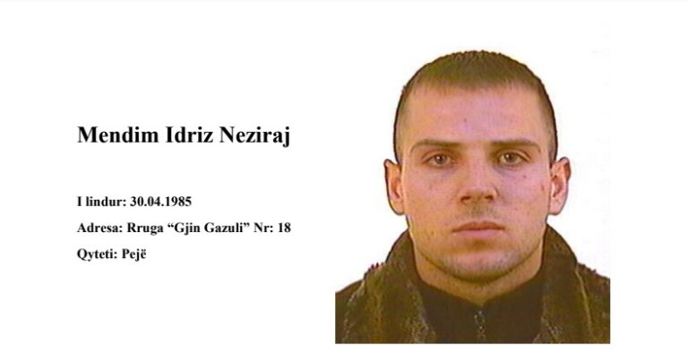 Policia e Prizrenit kërkon Mendim Nezirajn
