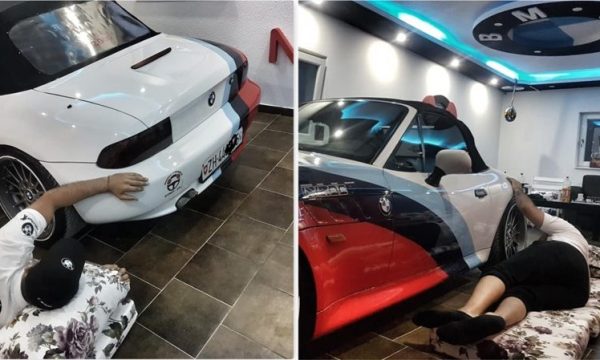 Mërgimtari nga Kosova që “fle” me veturën e tij BMW