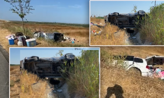 Makina me traga të Kosovës përfshihet në një aksident të rëndë në Shqipëri