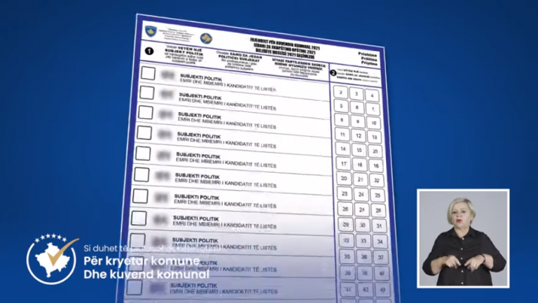 Si të plotësoni fletëvotimin për Kryetar Komune dhe Kuvend Komunal?