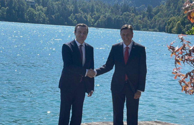 Kurti takon Pahor: E falënderova për mbështetjen që Sllovenia i bën Kosovës