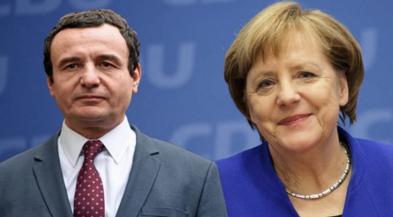 Merkel do të takohet me Kurtin gjatë javës së ardhshme në Tiranë