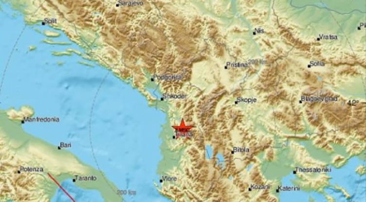 Lëkundje të forta tërmeti në Tiranë