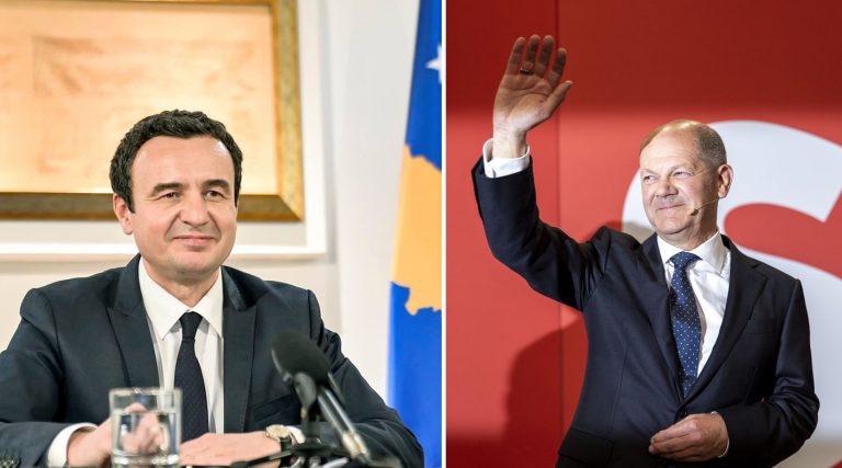 Kryeministri Kurti merr letër falënderimi nga kandidati për Kancelar të Gjermanisë, Olaf Scholz