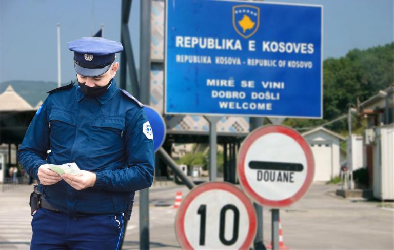 Tentoi t’ia jap 10 euro policit kosovar, arrestohet serbi tek Dheu i Bardhë