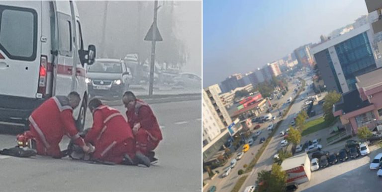 Vetura godet këmbësorin në rrugën “Wesley Clark” në Prizren