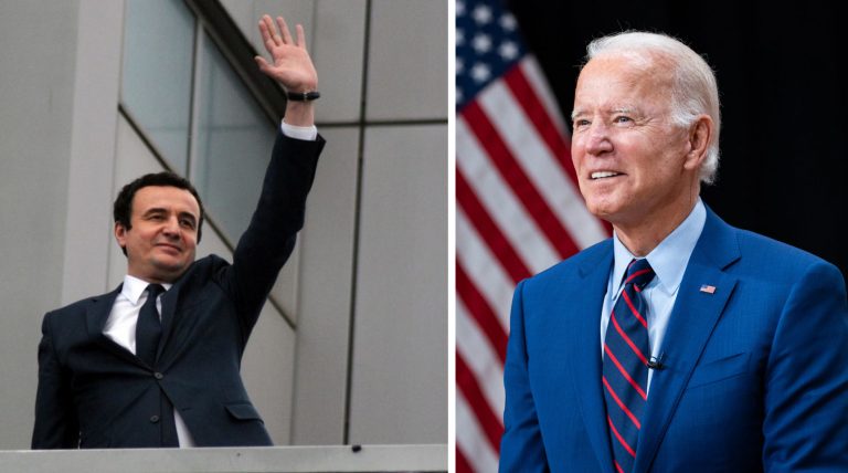 Kurti e uron Biden në përvjetorin e zgjedhjes president