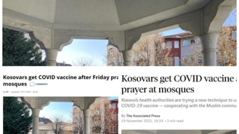 Mediet e huaja raportojnë mbi planin e ri të Kosovës për të vaksinuar njerëzit në xhami