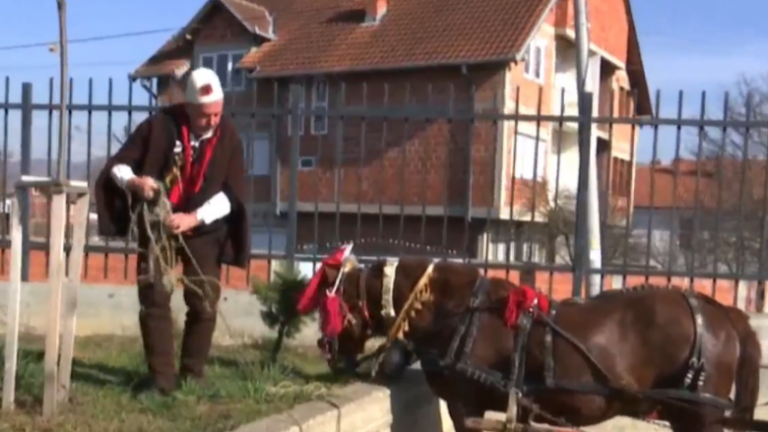 Qytetari nga Podujeva shkon për të votuar me karrocë me kal (Video)