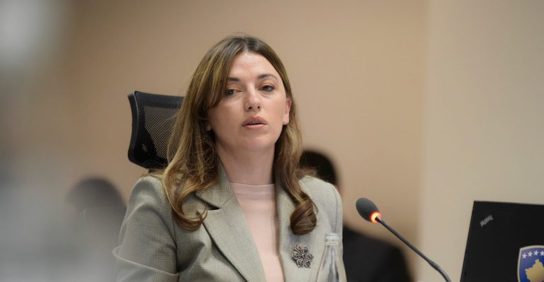 Ministrja Haxhiu diskutoi me raportuesit e Venecias për çështjen e Vettingut