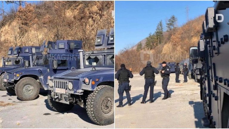 Njësia Speciale vendoset në veri të vendit, autoblinda të shumta janë parë afër Zveçanit