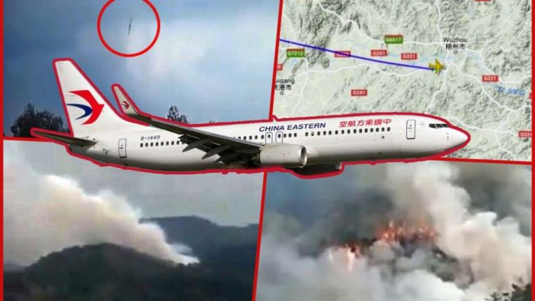 Publikohen pamjet që pretendohet se shfaqin rrëzimin e aeroplanit kinez që kishte 133 persona