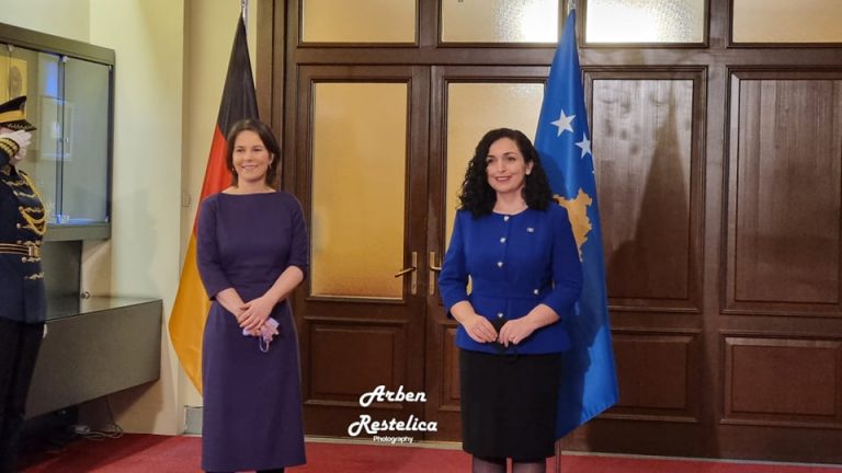 Presidentja Osmani pret në takim kryediplomaten gjermane, Annalena Baerbock