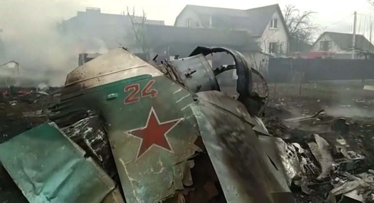 Rrëzohet avioni rus, ukrainasit e kapin pilotin (VIDEO)