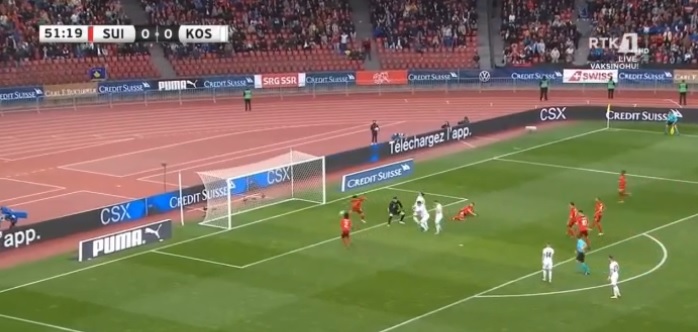 Shënon Rashica, Kosova në epërsi ndaj Zvicrës