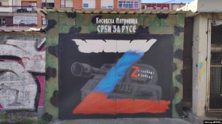 Simboli ‘Z’, kudo në Mitrovicë të Veriut