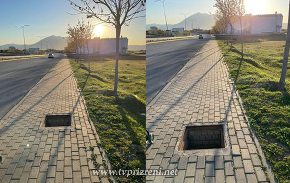 Shqetësuese vjedhja e kapakëve të pusetave tek “Tranziti i Ri” në Prizren