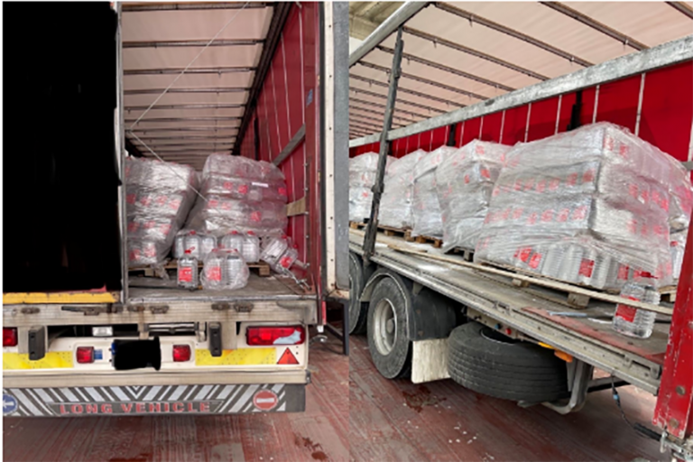 Parandalohet kontrabandimi i 13,000 litrave etanol