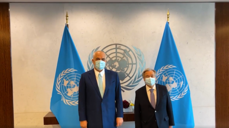 Rama mbërrin në New York, pritet nga shefi i OKB-së Antonio Guterres
