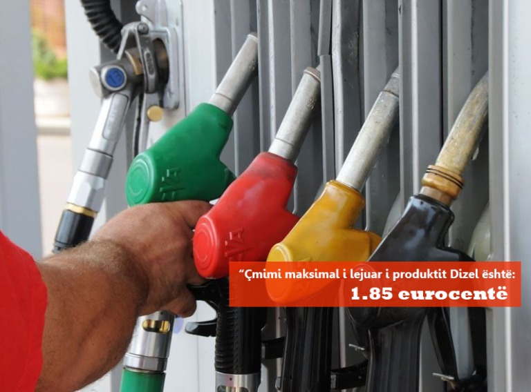 Ministria publikon limitin e çmimit të naftës dhe benzinës për 24 orët e ardhshme nga 1.74