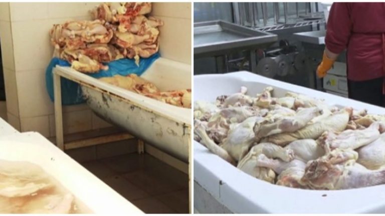 Shipëri:Zbulohet vendi skandaloz ku përpunohej mishi i pulës dhe përdorej për sufllaqe: AKU bllokon 450 kg mish, arrestohet pronari