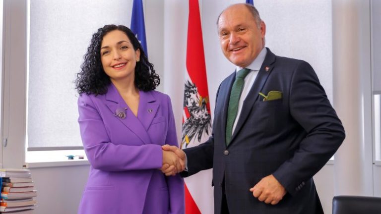 Osmani takon kryeparlamentarin Sobotka: Austria vazhdon ta mbështes rrugëtimin tonë euroatlantik dhe anëtarësimin në KiE