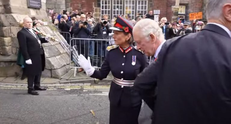 Mbreti Charles sulmohet me vezë (VIDEO)
