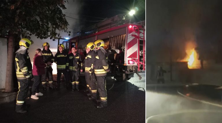 Digjet një objekt biznesi në Prizren, zjarrëfikësit intervenojnë me shpejtësi (Video)