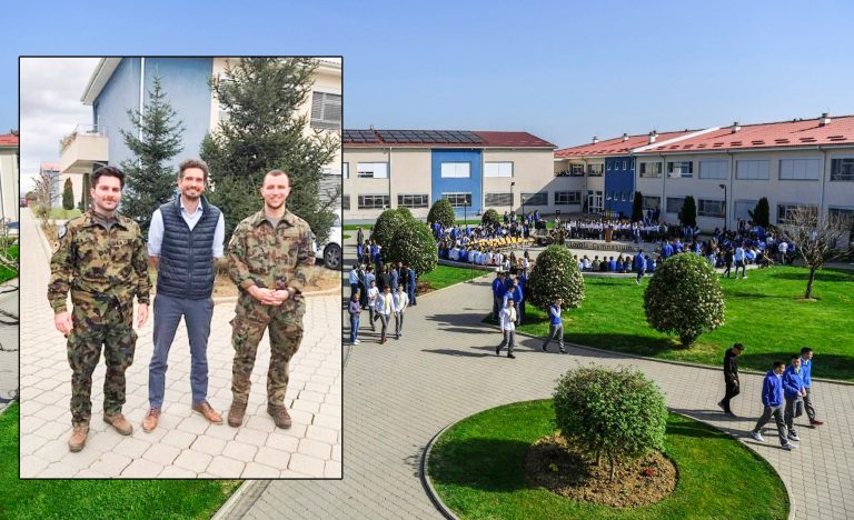 Përfaqësues të KFOR-it zviceran vizitojnë “Loyola-Gymnasium”