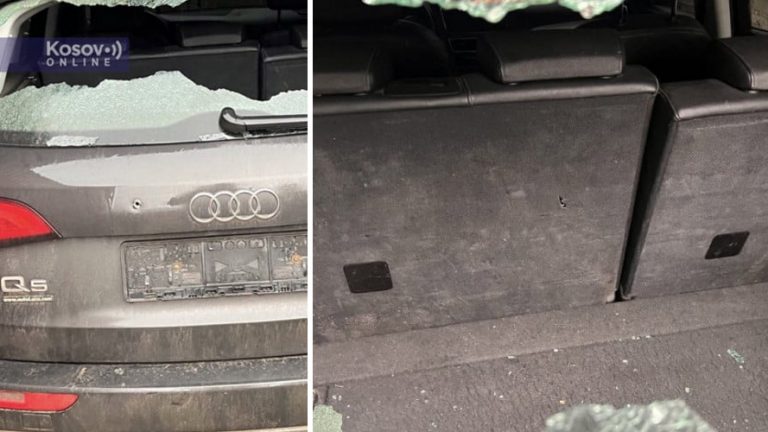 Kjo është Audi Q5 me të cilën u sulmua Policia e Kosovës sot në Leposaviq
