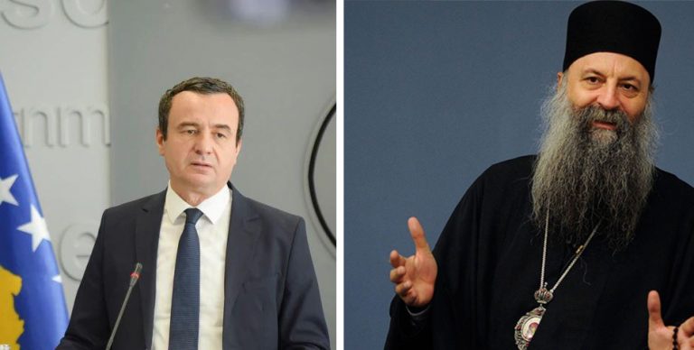 Kurti ia lejon patriarkut Porfirije vizitën në Kosovë