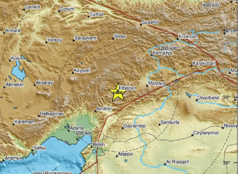 Një tërmet i ri me magnitudë 7.6 ka goditur Turqinë qendrore.