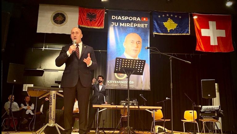 Ramush Haradinaj në Zvicër: Jemi adresa e vetme e shqiptarëve në diasporë