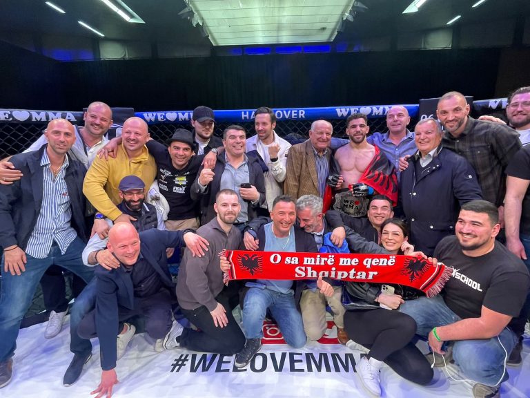 Prizrenasi, Gjoni Palokaj, mbron shiritin “We Love MMA” në Hanover