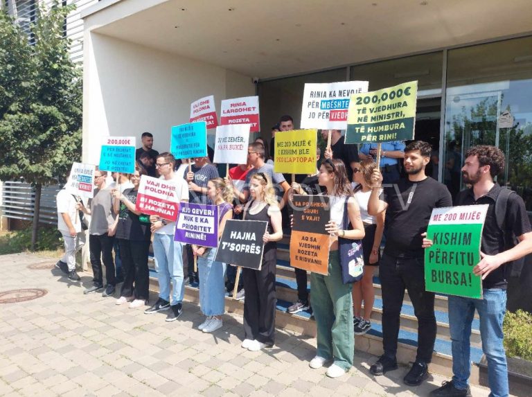 Rinia Demokratike me aksion simbolik para MINT-it: “Rinia largohet, Rozeta pasurohet”