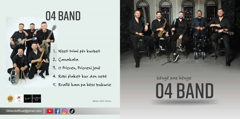 “04 Band’, publikon albumin me këngë të përzgjedhura popullore të përpunuara