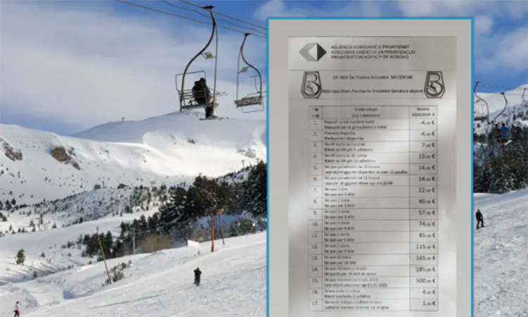 Publikohet çmimorja e re për ata që preferojnë skijimin në Brezovicë
