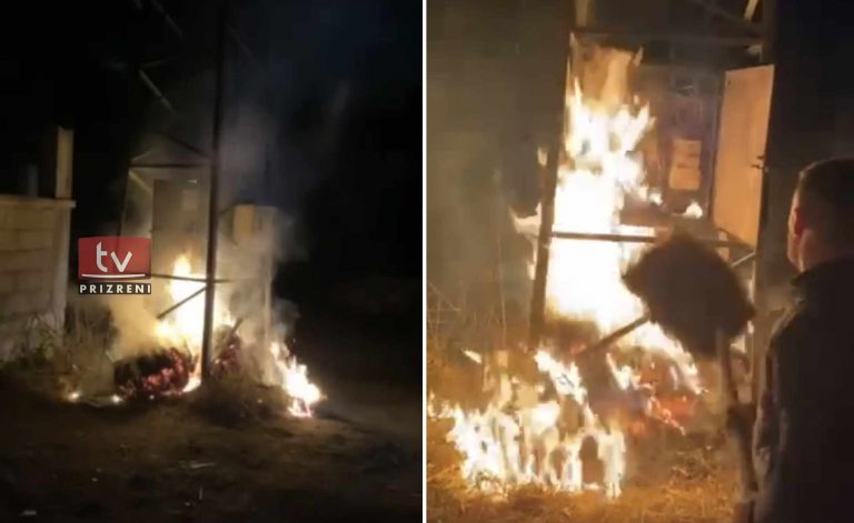 Ia vunë flakën trafos së rrymës, arrestohen dy persona në fshatin Gjonaj