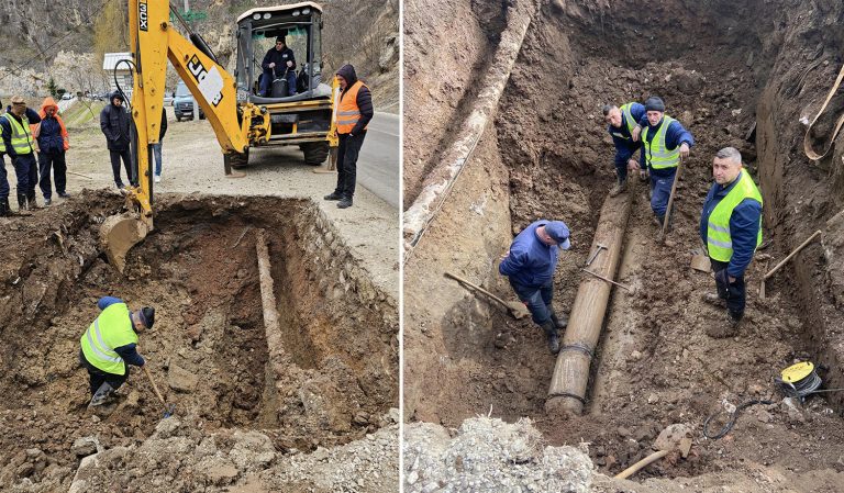 Ekipet e KRU ”Hidroregjioni Jugor” po angazhohen që të rikthehet furnizimi me ujë sa më parë në Prizren